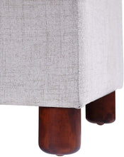 Load image into Gallery viewer, Storage Bench for Home Organization 39'' Bench Tufted Linen Fabric Ottoman Storage Bench with Lift Top