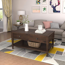 Load image into Gallery viewer, Lift Top Coffee Table for Living Room Wood Table with 1 Drawer Open Storage Shelf Home Furniture