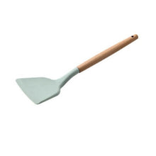 Load image into Gallery viewer, 1PC Silicone Wood Turner Soup Spoon Spatula Brush Scraper Pasta Server Egg Beater Kitchen Cooking Tools Kitchenware Green/Black
