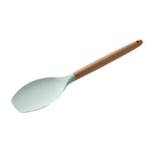 Load image into Gallery viewer, 1PC Silicone Wood Turner Soup Spoon Spatula Brush Scraper Pasta Server Egg Beater Kitchen Cooking Tools Kitchenware Green/Black
