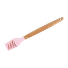 Load image into Gallery viewer, 1PC Silicone Wood Turner Soup Spoon Spatula Brush Scraper Pasta Server Egg Beater Kitchen Cooking Tools Kitchenware Green/Black
