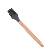 Load image into Gallery viewer, 1PC Silicone Wood Turner Soup Spoon Spatula Brush Scraper Pasta Server Egg Beater Kitchen Cooking Tools Kitchenware Green/Black
