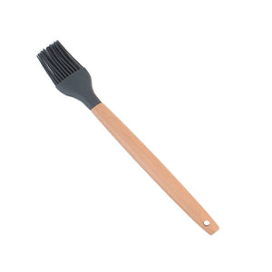 1PC Silicone Wood Turner Soup Spoon Spatula Brush Scraper Pasta Server Egg Beater Kitchen Cooking Tools Kitchenware Green/Black