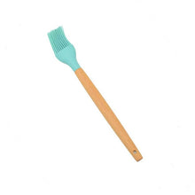 Load image into Gallery viewer, 1PC Silicone Wood Turner Soup Spoon Spatula Brush Scraper Pasta Server Egg Beater Kitchen Cooking Tools Kitchenware Green/Black
