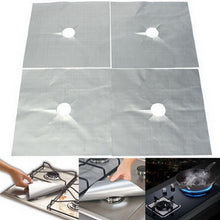 Load image into Gallery viewer, 4Pcs Reusable Foil Gas Hob Range Stovetop Burner Protector Liner Cover For Cleaning Kitchen Tools
