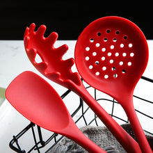 Load image into Gallery viewer, 9PCS Cooking Tools Set Premium Silicone Kitchen Cooking Utensils Set with Storage Box Turner Tongs Spatula Soup Spoon Strainer
